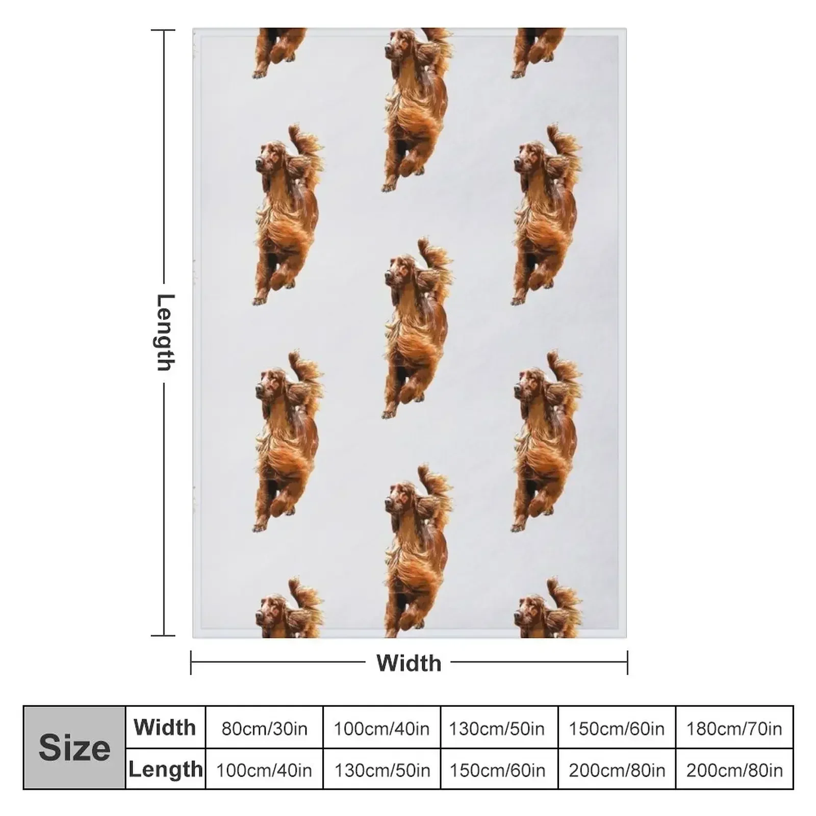 Irish Setter - Glamorous Dog! Throw Blanket Quilt heavy to sleep Flannel Fabric Fashion Sofas Blankets