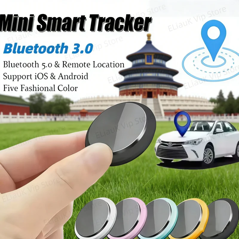 

Mini Smart GPS Tracker Anti-Lost Reminder For Car Pets Kids Bag Air Tag Bluetooth Finder Tracking Device Locator For IOS Android