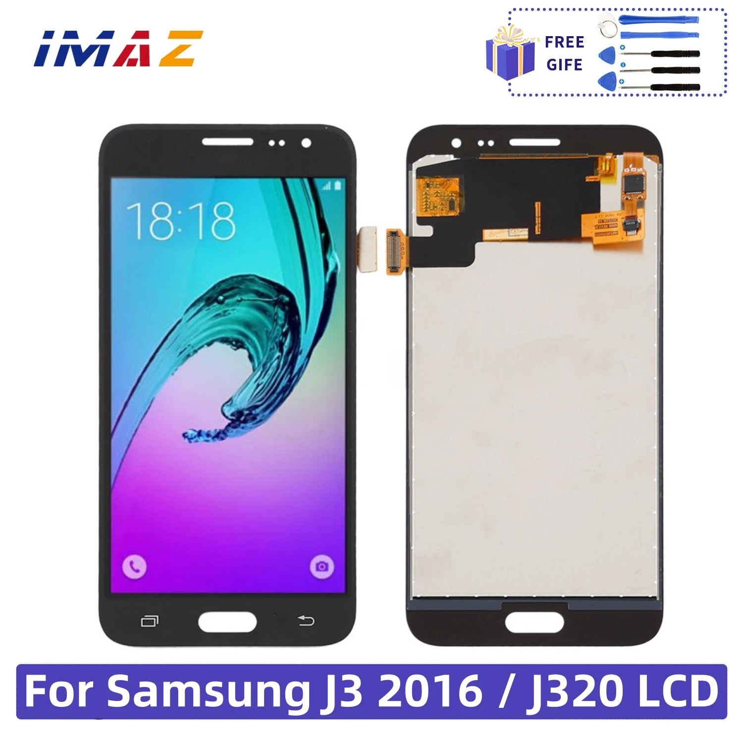 

ЖК-дисплей 5,0 дюйма для Samsung Galaxy J3 2016, J320, J320F, J320H, J320M, J320FN, дисплей с сенсорным экраном и дигитайзером в сборе, 100% протестирован