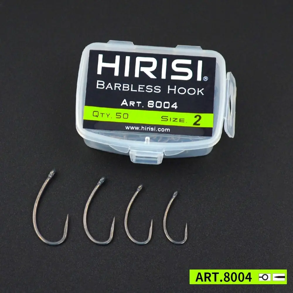 Single Circle Hook Fly Fishing Hook Sharp Long Handle Anti-rust Bait Hook Fishing Hook Barbed Fishhook High Carbon Steel