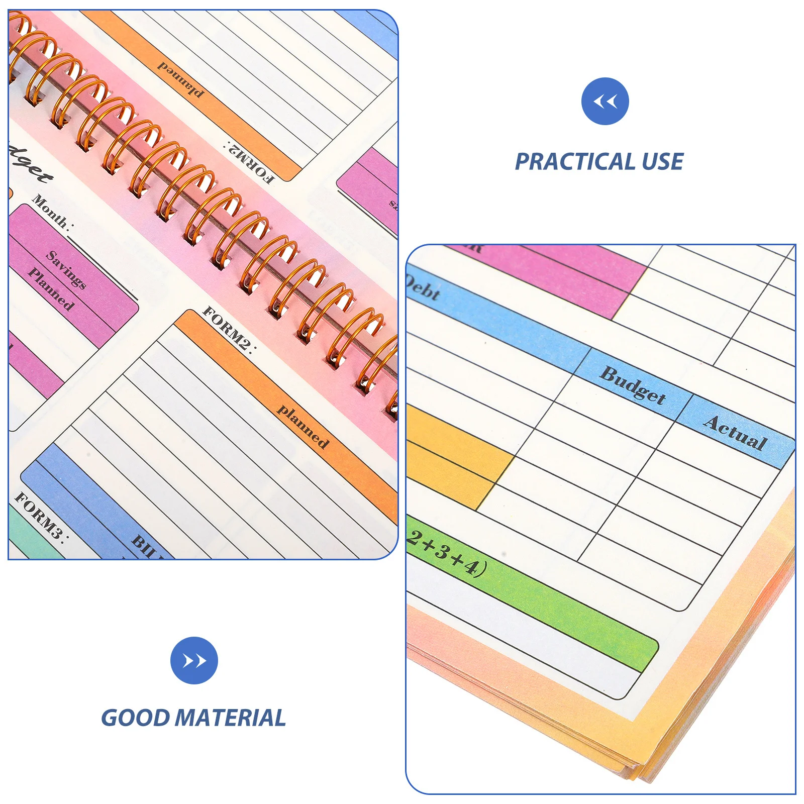 B5 재정 장부 비용 기록 책 주간 일일 예산 바인더 지출 추적기 가정 재정 저널