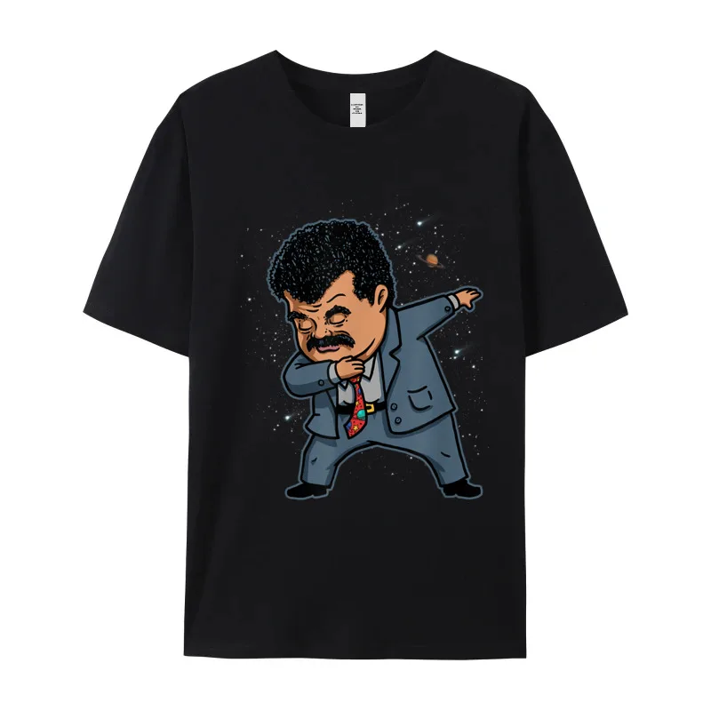 Female Latest Tops & Tees Round Neck Summer Pure Cotton Tshirts Birthday Neil deGrasse Tyson Dabbing Through Tee Shirts