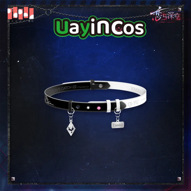 In Stock Official Love and Deepspace Necklace Bracelets PU Chain Women Jewelry Necklace Tomorrows Catch-22 Series  Anime Game To