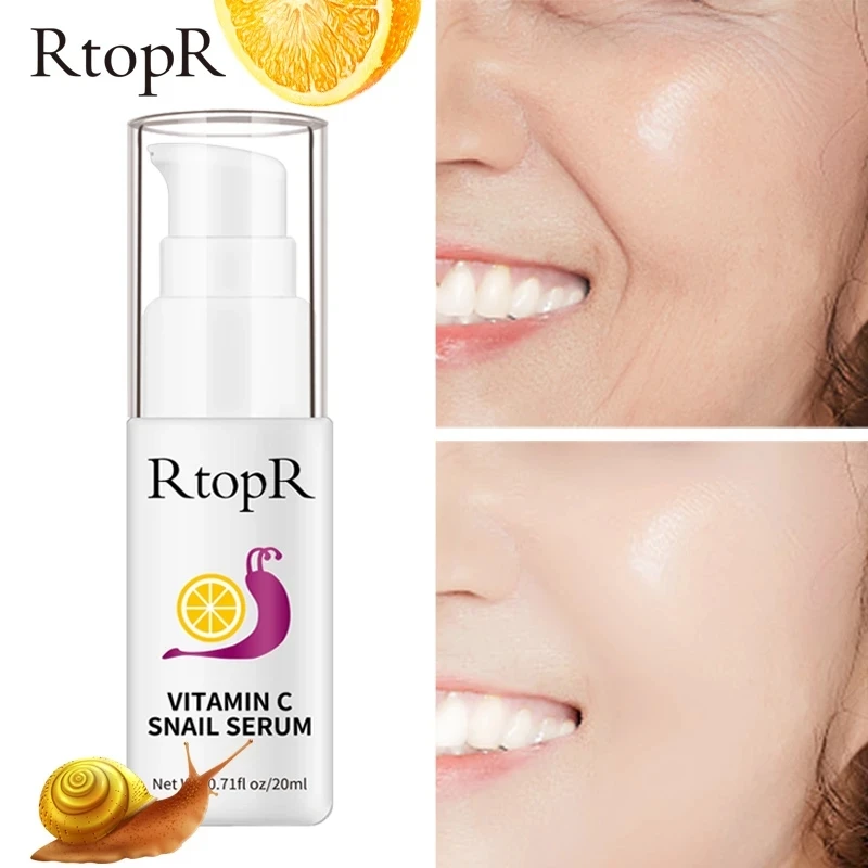 VitaminC Snail Serum Rejuvenation Anti Wrinkle Firming Bright Skin Serum For Face Ance Treatment Snail VC Collagen Repair Serum