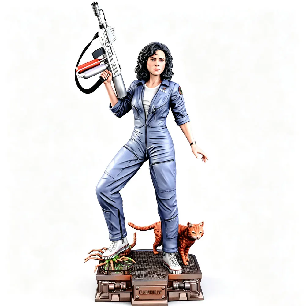 75mm --250mm Female Warrior Resin Model Kits  3D Printed Gray Model Figurine DIY Doll Model Unassembled And Unpainted