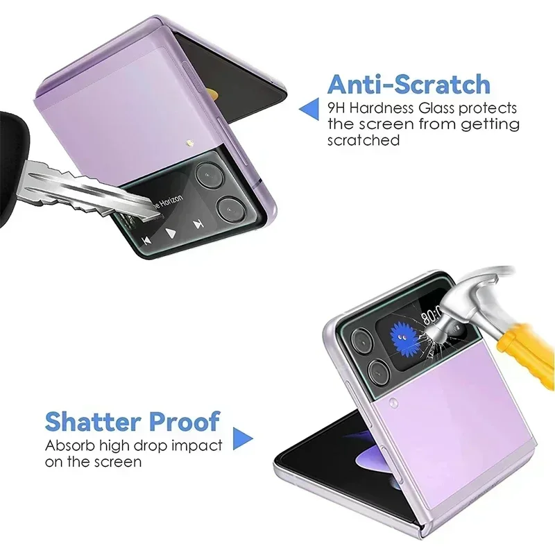 For Flip4 Flip3 Camera Lens Protector for Samsung Galaxy Z Flip 4 3 Full Cover Camera Lens Glass Z Flip 4 5G Protective Film
