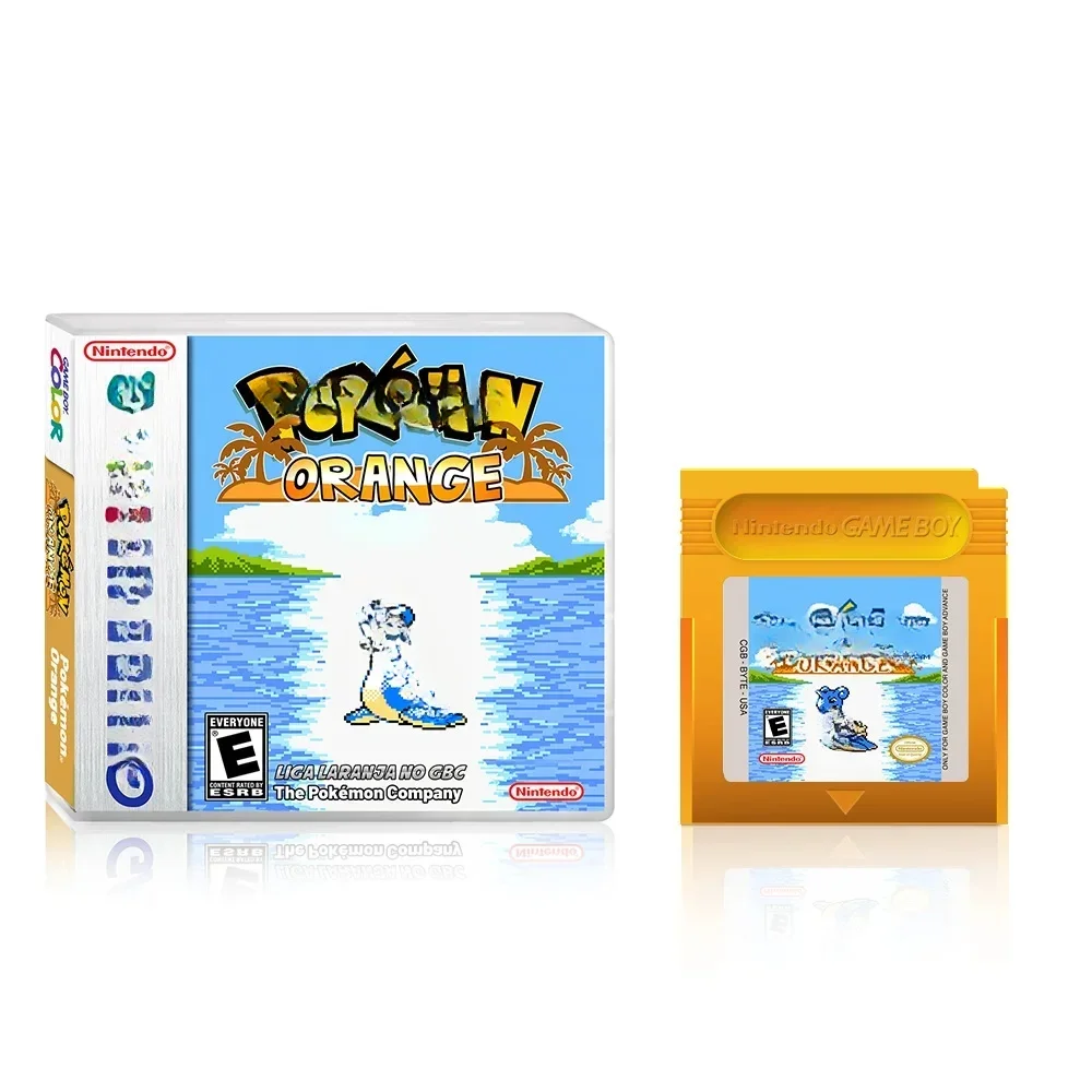 GBC/GBA Pokemon Orange Game Card Boxed US Version English Pokemon Game Card