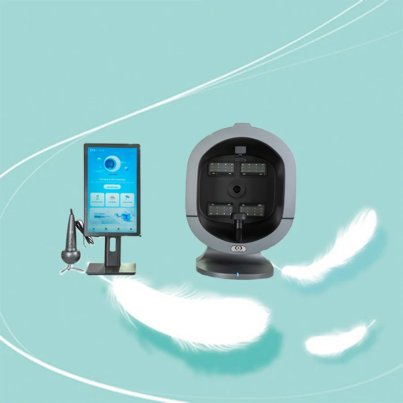 Analyseur de peau professionnel, Scanner facial 3d, Test intelligent AI, Instrument d'analyse de balayage facial, 2025