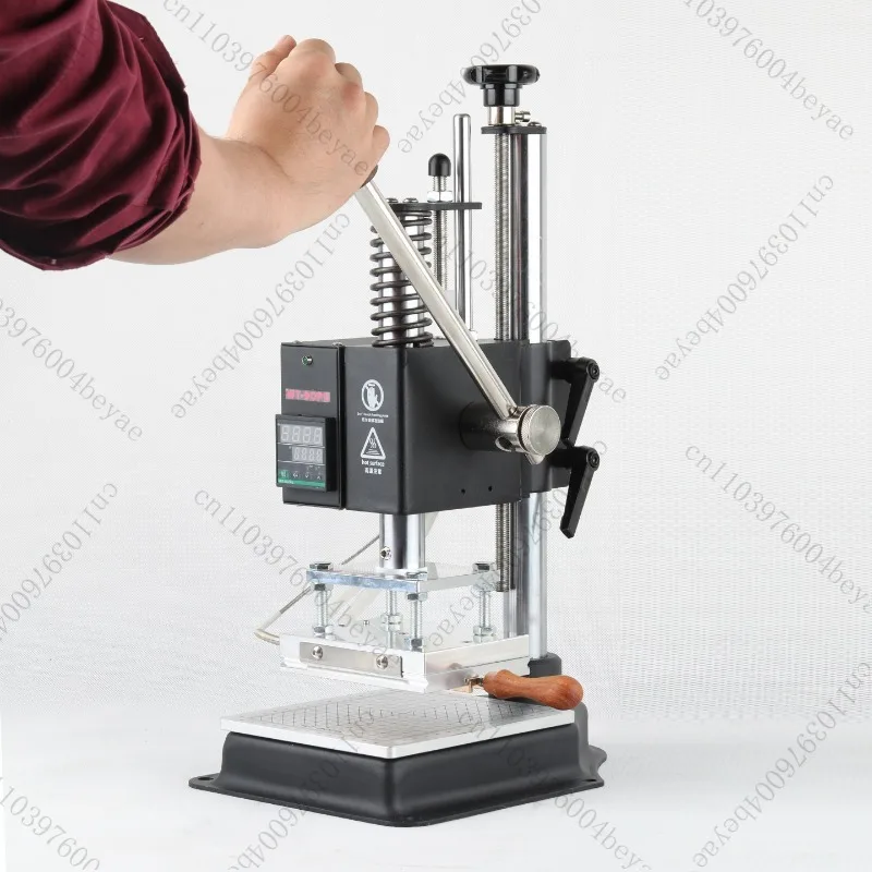 Manual bronzing machine Automatic roll paper leather bag Belt paper Business card Wood branding machine