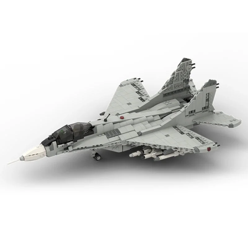 Fighter Series Moc Bausteine im Maßstab 1:35, MiG-29, Modelltechnologie, modulare Blöcke, Bau, DIY-Montage, Spielzeug, Urlaubsgeschenke