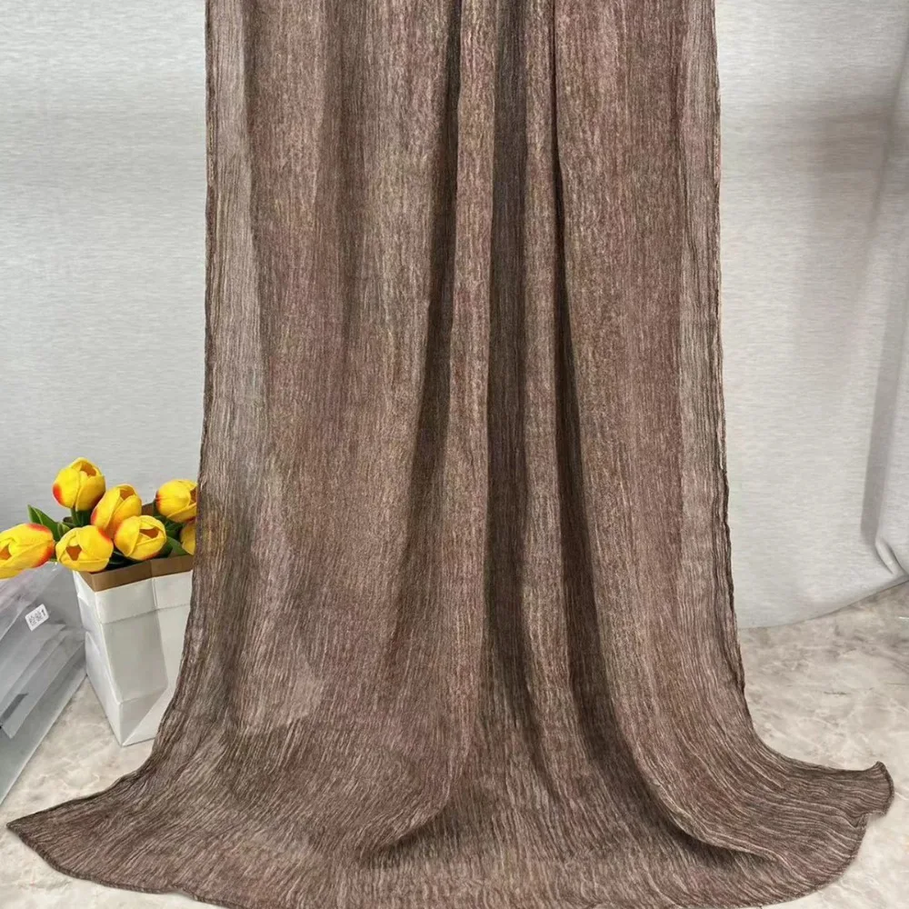 

Новый хиджаб премиум-класса из искусственного шелка с внутренней шапкой, шарф, платок, шаль, грязный окрашенный винтажный мягкий мусульманский тюрбан, хиджабы для женщин