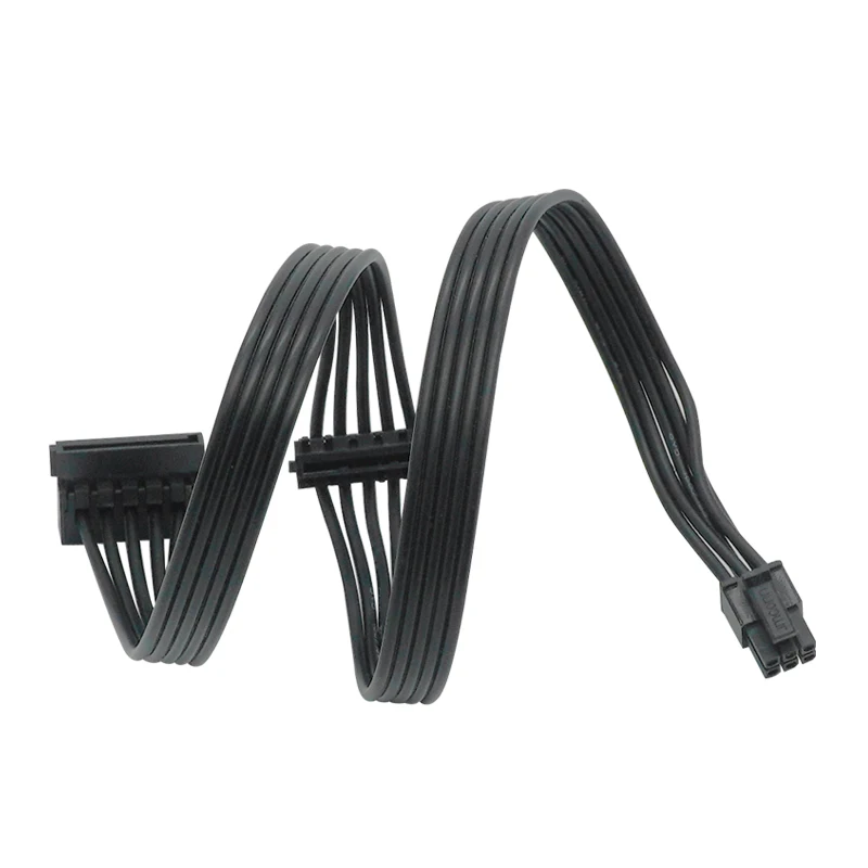 Cable de alimentación Mini de 6 pines a 2 SATA de 15 pines para Dell Vostro 3070 3670, 1 unidad