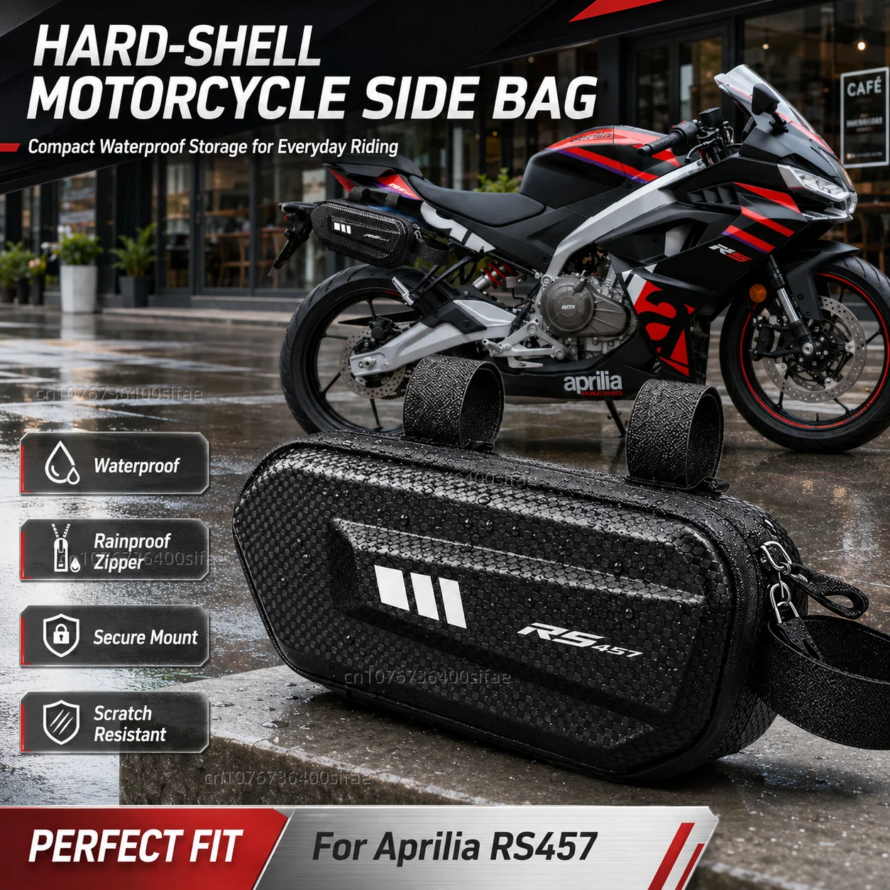 Motorcycle Side Bag Personalized Logo Waterproof Hard Shell Saddlebag For For Aprilia RS457 RS660 RSV4 Tuono 660 RS 457 2024