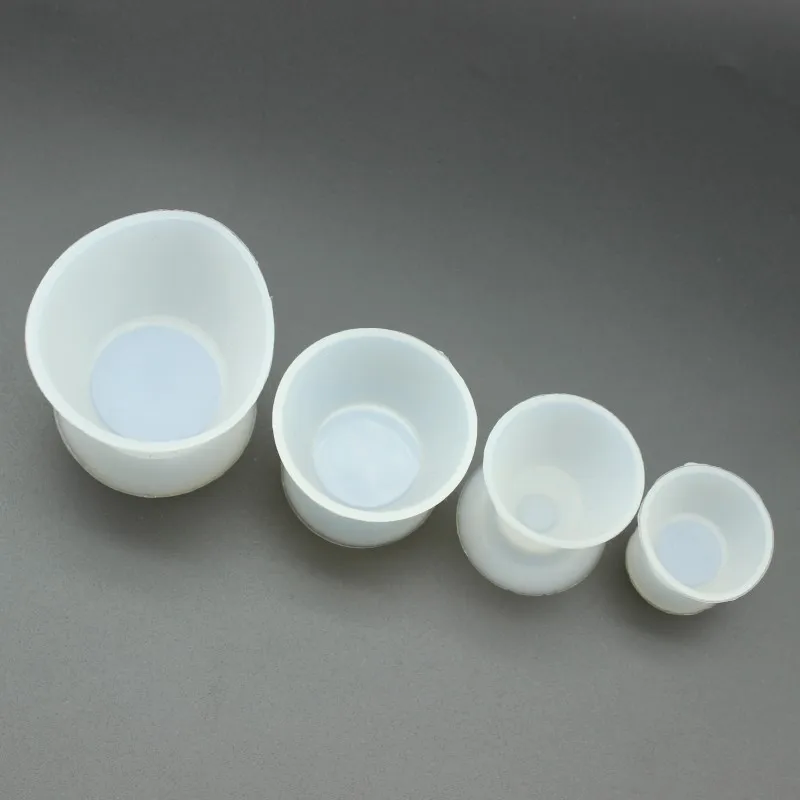 1set Dental Silicone Rubber Cup Flexible Self Solidifying Mixing Bowls High Temperature Disinfecting Dentistry Lab Tool