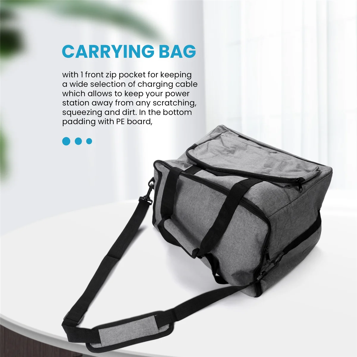 Tas pembawa untuk Jackery Portable Power Station Explorer 1000, tas pembawa tahan air untuk Jackery Portable Power Station