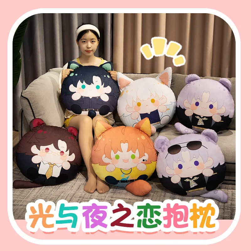 45CM Game Anime Light and Night Osborn Jesse Sariel Charlie Cosplay Plush Ball Pillow Back Cushion Cotton Doll Mascot Xmas Gift