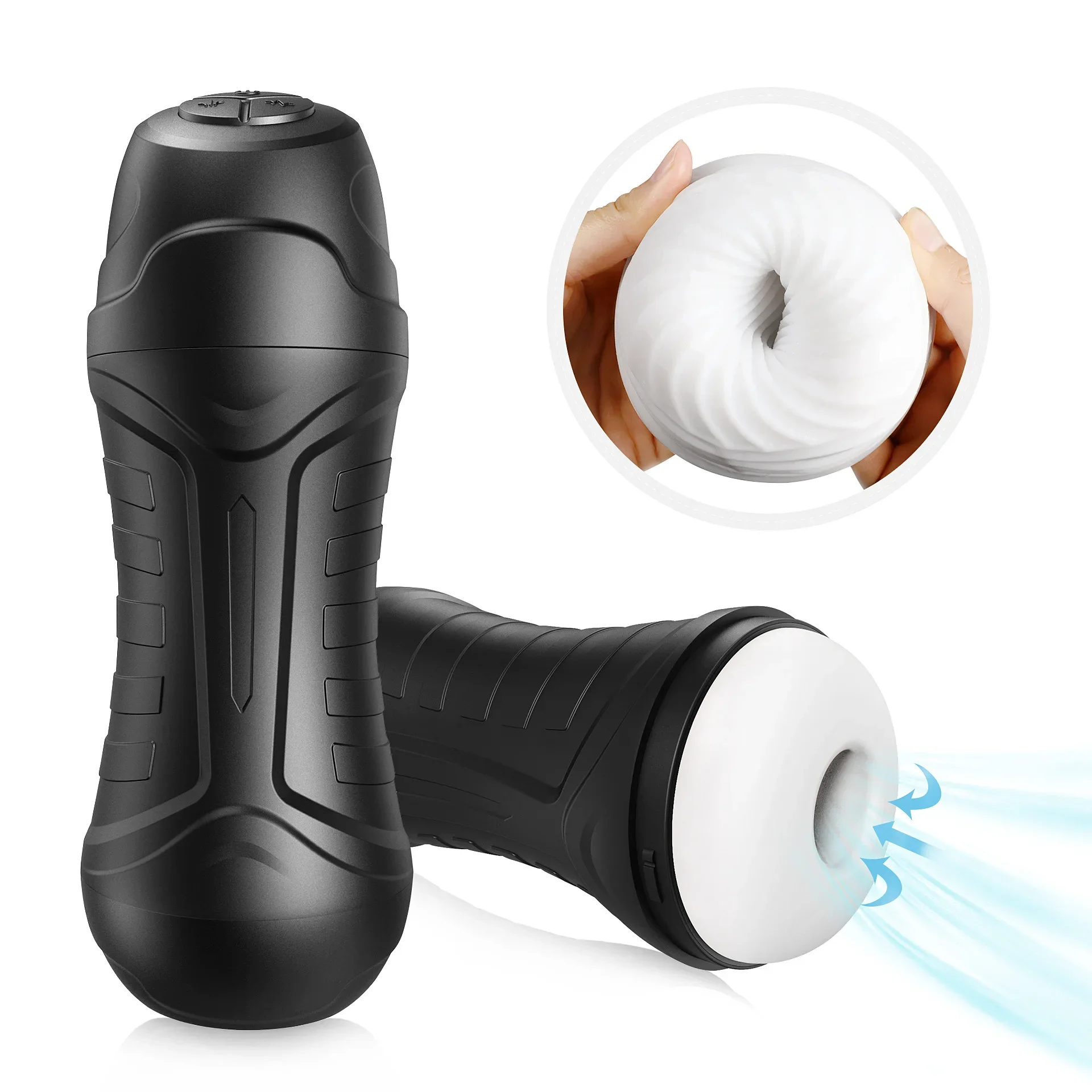 Automatic Male Masturbator Cup Vibration Blowjob Sucking Machine Silicone Oral Vagina Masturbation Cup Sex Toys Adult Goods