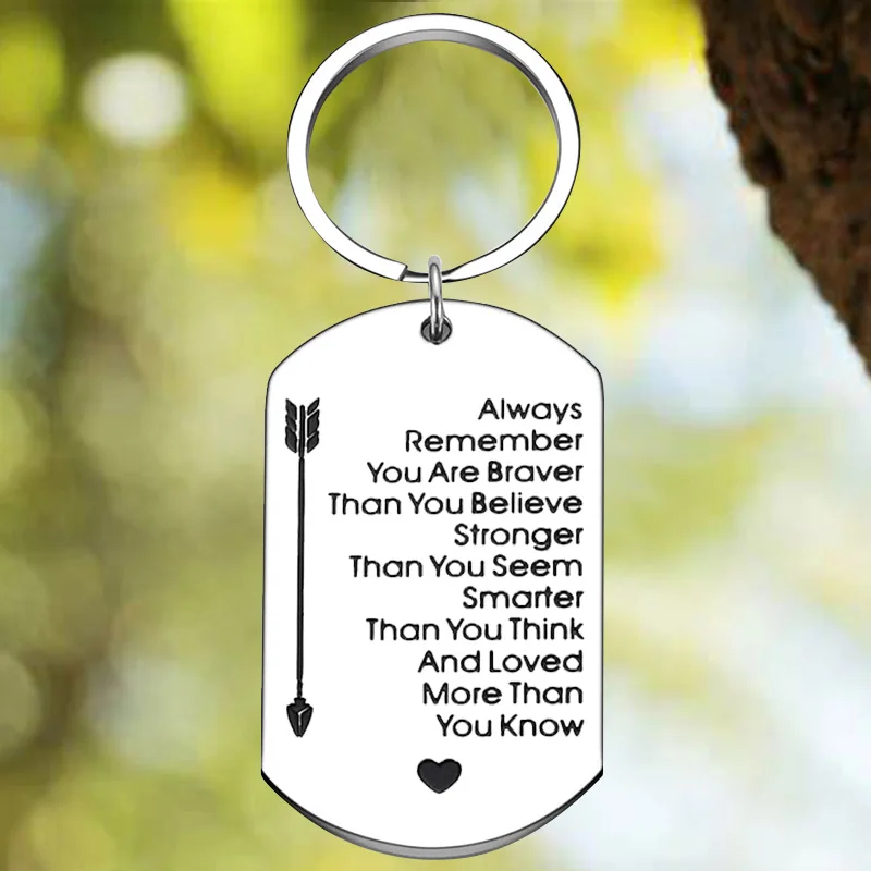 Новорожденный сын Снова в школу подарки брелок Подвеска вдохновляющие брелки всегда помните, что вы мужество Новорожденный сын Снова в школу подарки брелок Подвеска вдохновляющие брелки всегда помните, что вы мужество