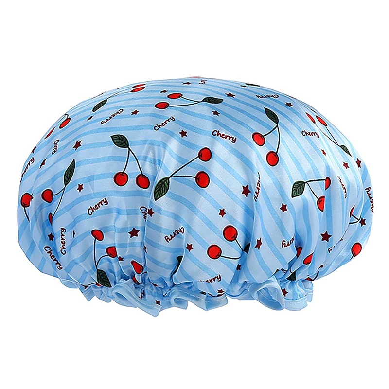 High Quality Shower Cap Double Layers Multifunctional Shower Hat For Women Hair Waterproof Breathable And Dust-proof Accessiorie