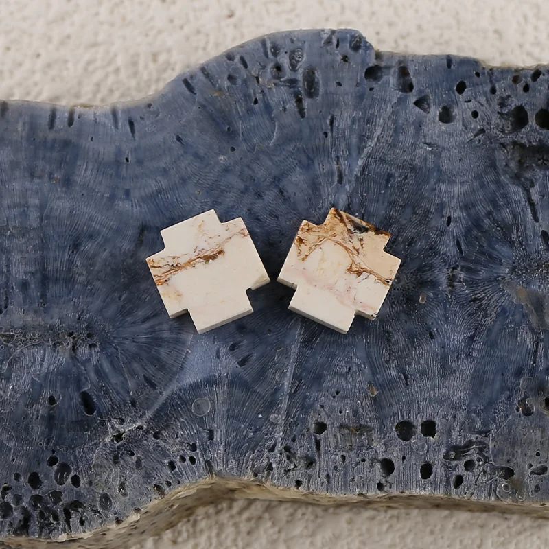 AAA+ Rated B&F Howlite Earring Beads for Jewelry Making, Handmade Natural stones beads, Stones for jewelry Making Supplies