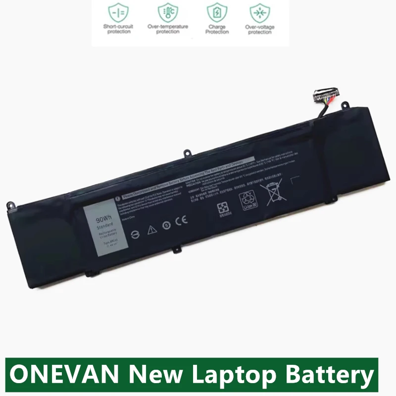 

ONEVAN New 1F22N XRGXX Laptop Battery For Dell Inspiron G5 5590 G7 7590 7790 For Alienware M15 M17 01F22N 15.2V 60Wh/11.4V 90Wh