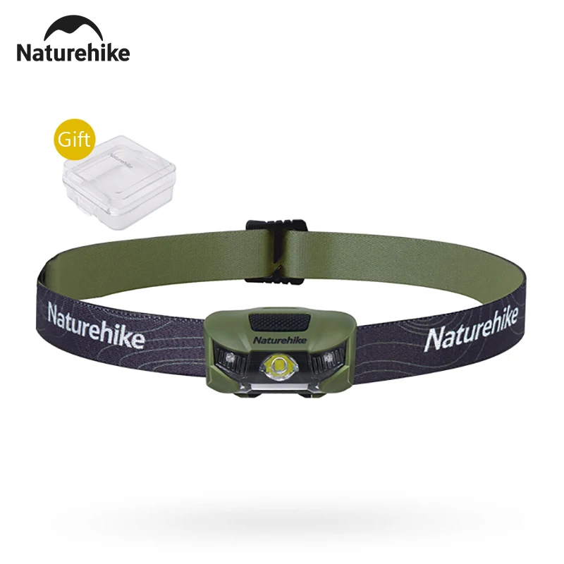 

Naturehike Camping Headlight Rechargeable Waterproof White Red Light Ultralight Portable Flashlight for Running Fishing Headlamp