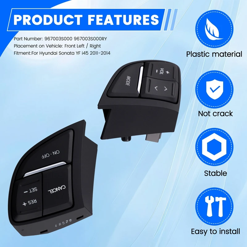 967003S000 Multi-Function Steering Wheel Cruise Control Switch For Hyundai Sonata YF I45 2011-2014