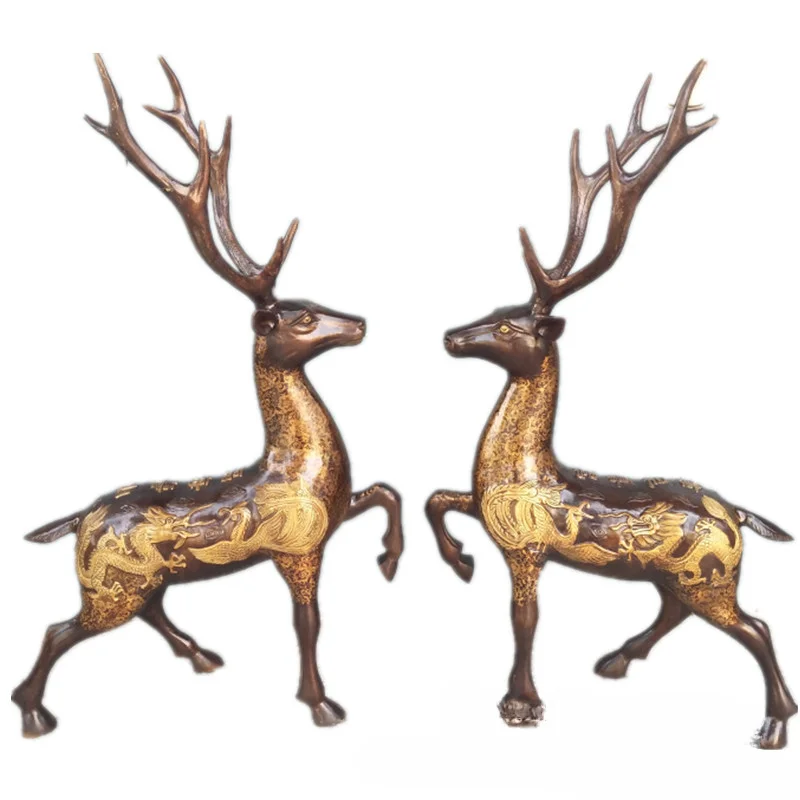 Copper sika deer, lucky copper deer