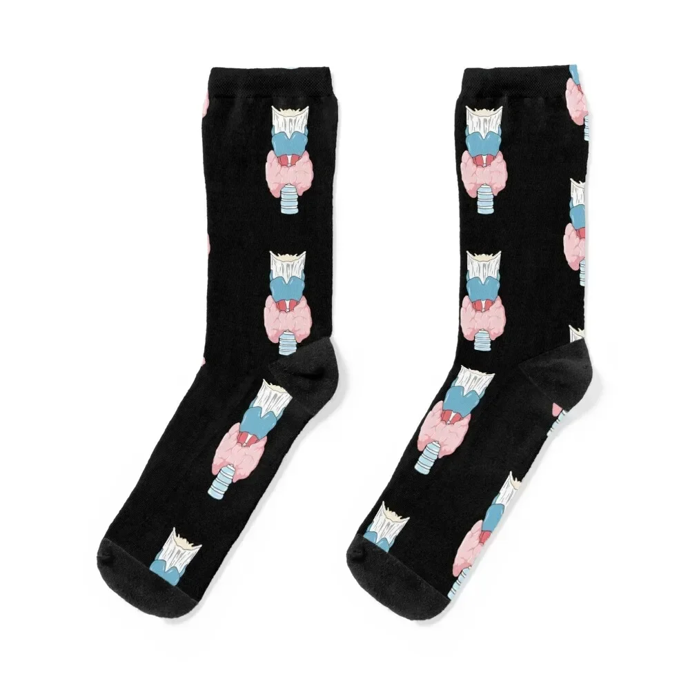 Thyroid medicine anatomy Socks Men's Stockings compression Lots heated Socks For Man Women's