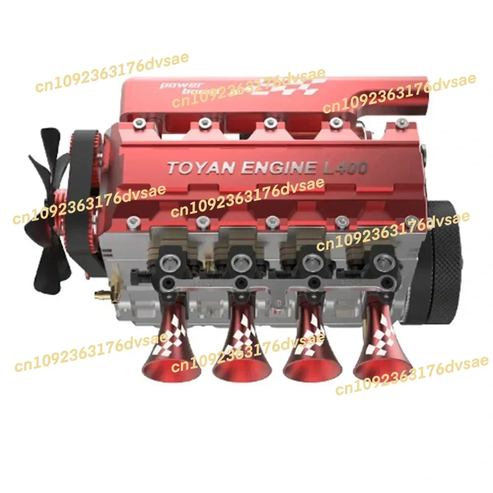 متوفر في المخزون تويان محرك صغير L400W اسطوانة رباعية الأشواط الميثانول المياه المبردة الغاز نموذج 1/10 RC قطع غيار السيارات قارب المركبات #2