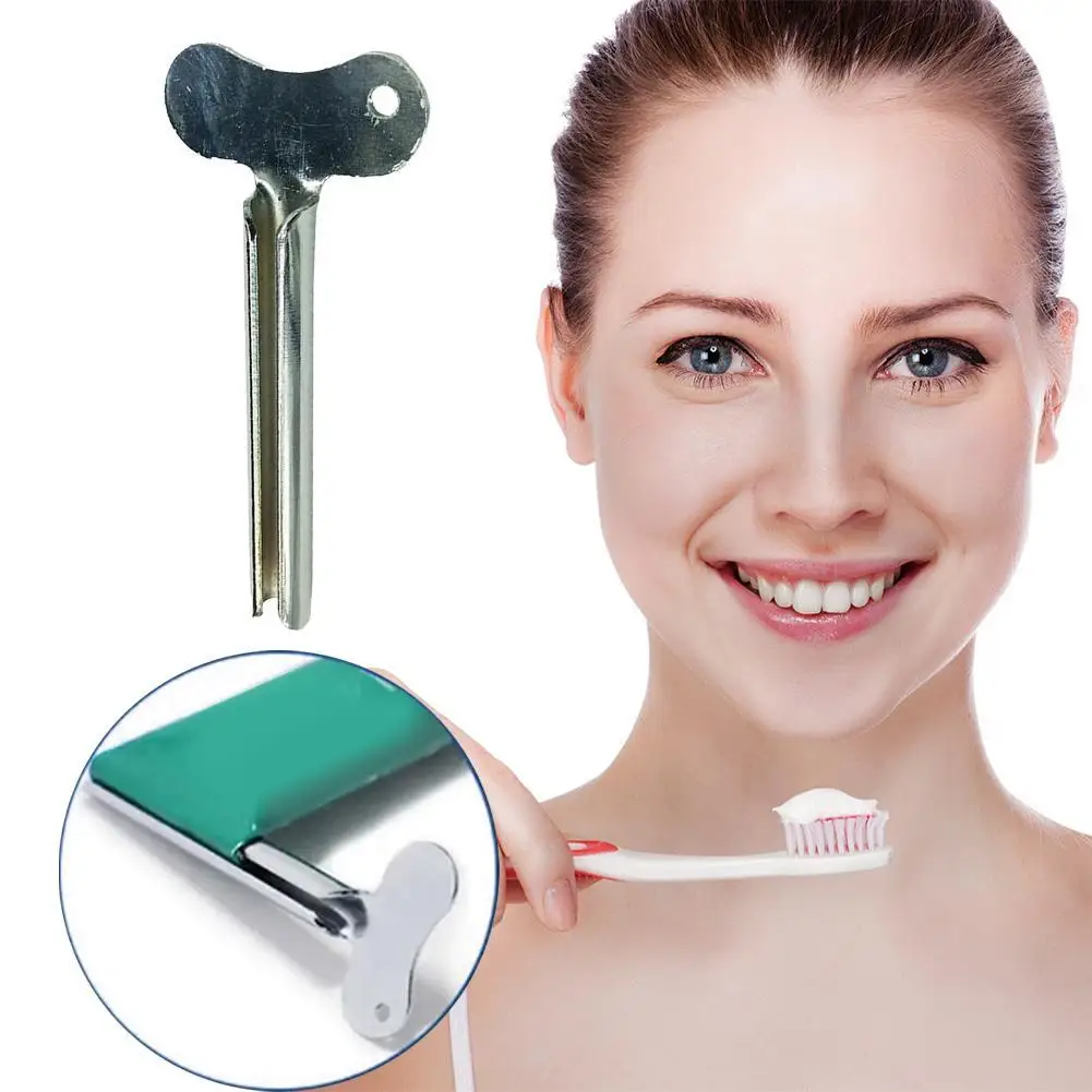 Toothpaste Squeezer Hair Key Color Paste Clip Squeezer Tool Hand Cream Metal Squeezer Roll Spoon Stainless Iron