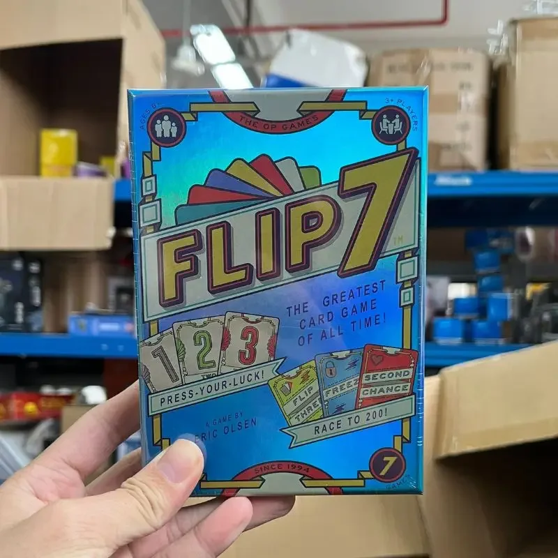 

Новинка 2023 года. Двуязычная игра для семейной вечеринки FLIP 7. Захватывающие стратегические вызывки и командные игры с приключениями Lucky Dog.