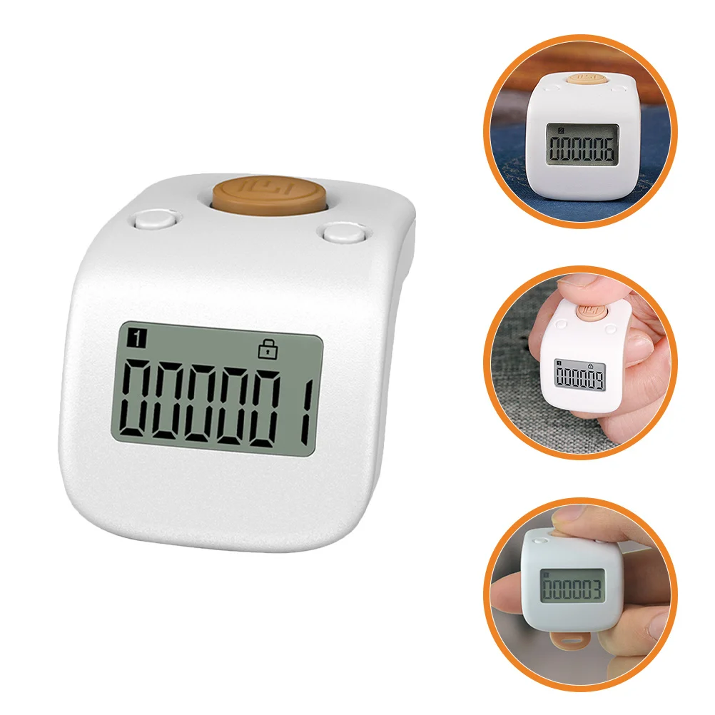 

Rechargeable Finger Counter Electronic Digital Tally Clicker Lightweight Portable Silent Design For People Vehicle