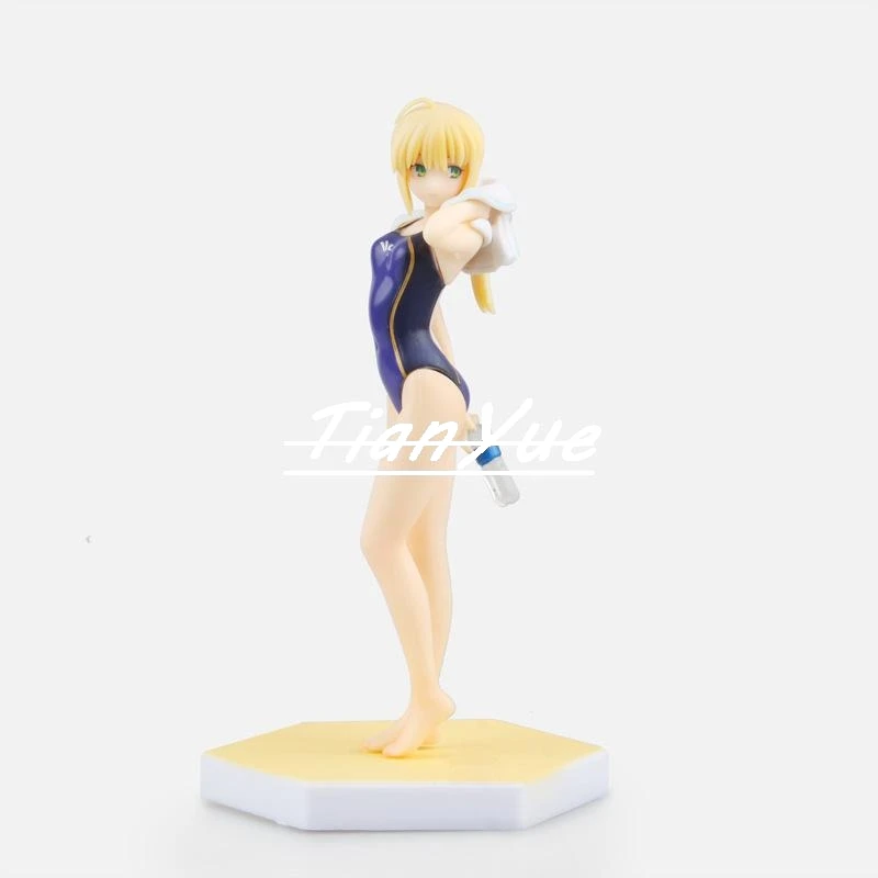 Anime ate Grand Order Wave Saber Swimsuit Ver. Action Figure Model Toy 16cm