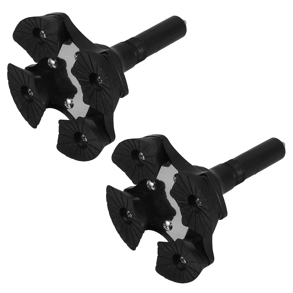 

2pcs Walking Cane Tips Replacement Durable Non-Slip Crutch Bottom Caps Universal Hiking Pole Ends Accessories For Trekking