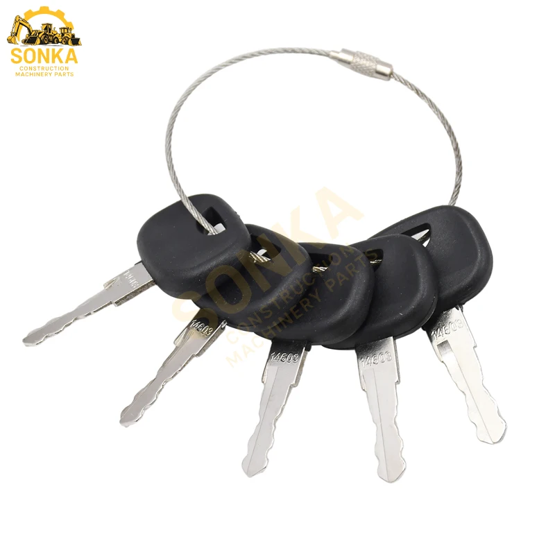 

14603 603 5Pcs Ignition Key Compatible with Caterpillar Excavators 213 214 Compatible with Linde Forklift Compatible with Bomag