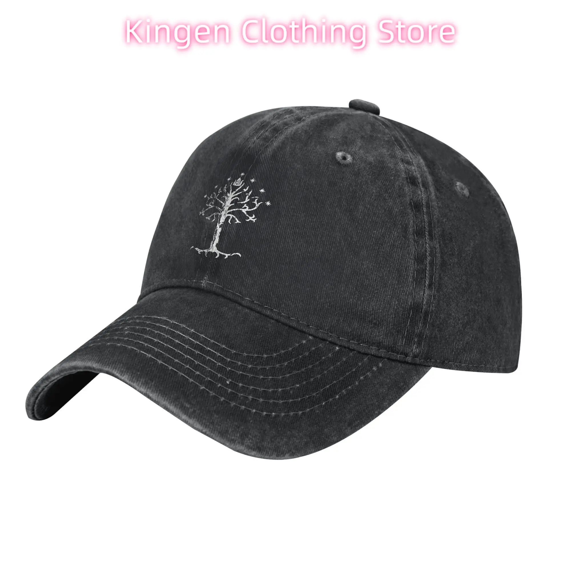 L-Lords Of The R-Rings Tree of Gondor Unisex Style Baseball Caps  Distressed Cotton Hats Cap Outdoor All Seasons Snapback Cap