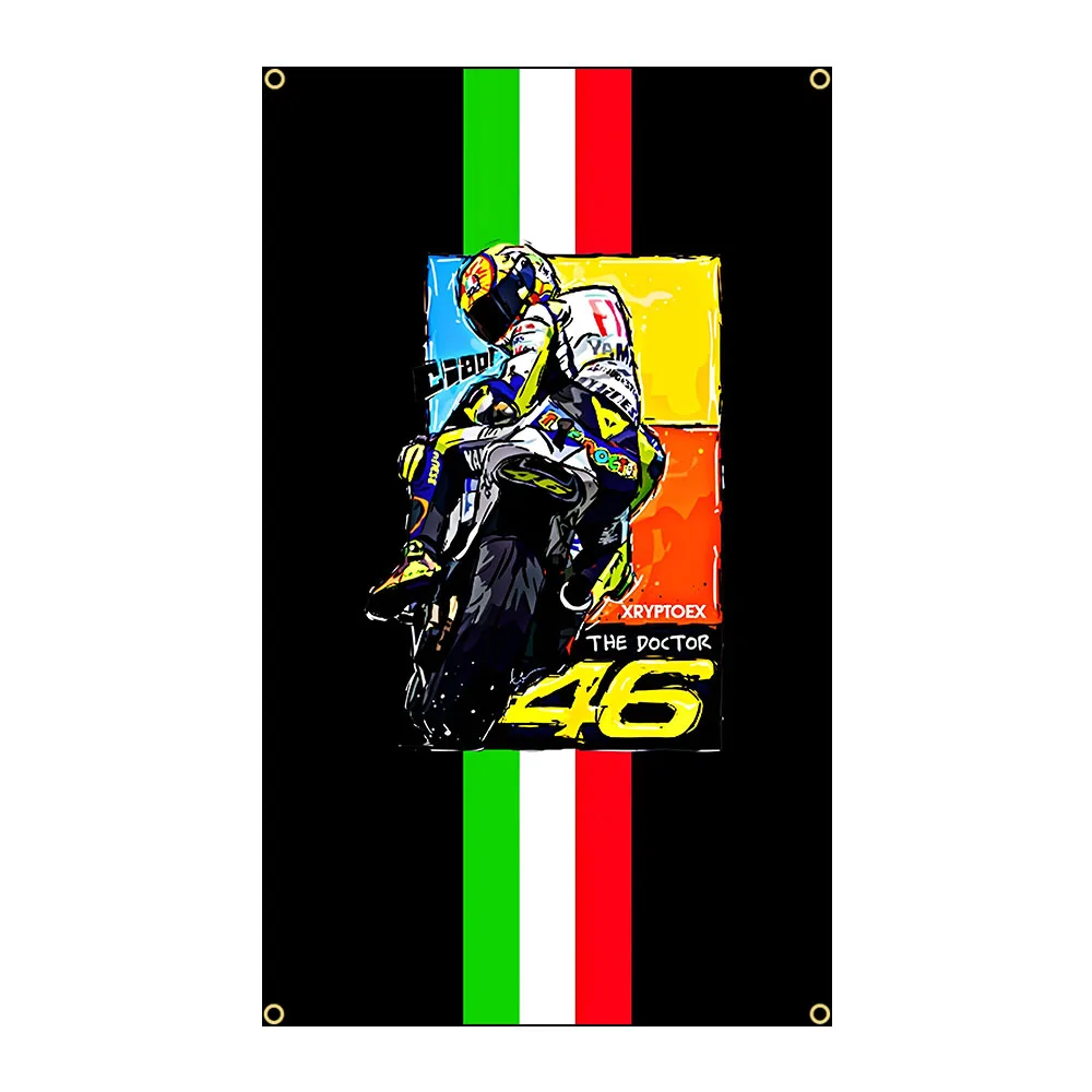 3X5FT 90X150cm Tthe Doctor Flag Polyester Digital Printing 46 Banner for Garage Wall Art Out Door Decoration With Brass Grommets