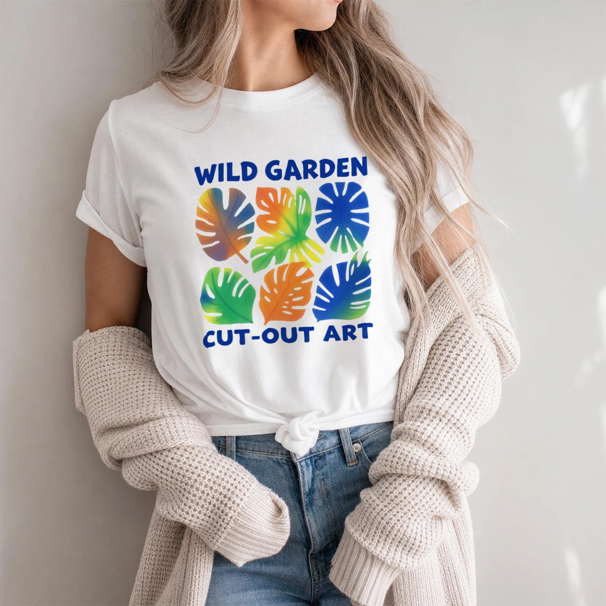 Camiseta para Mujer, Diseño Armonioso y Equilibrado, Material de Algodón de Primera Calidad, Tela Suave, Ropa Casual de Verano, Estilo Moderno y Sereno