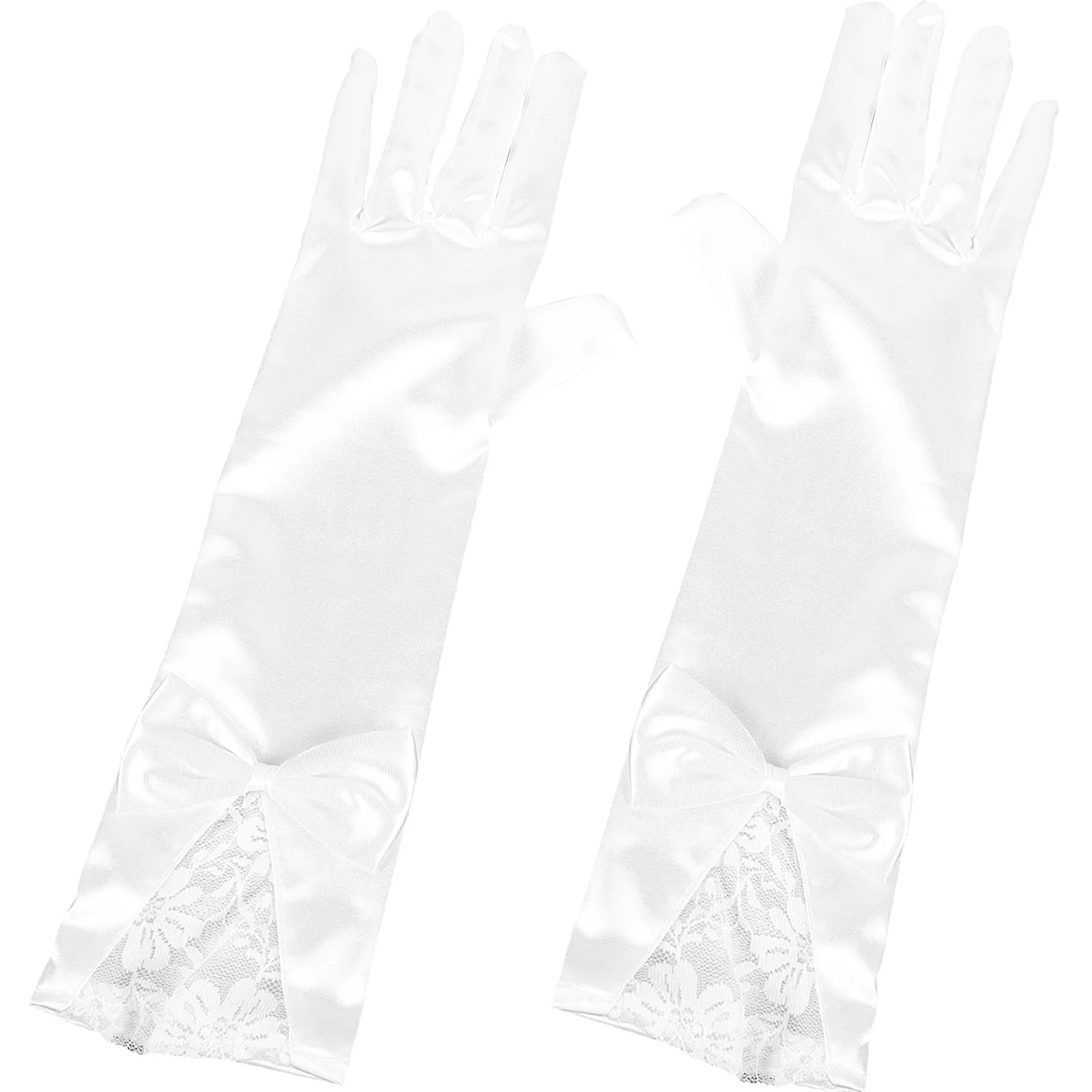 

1Pair Wedding Gloves Bridal Lace Elegant Long Lightweight Breathable Gloves for Bride Prom Formal Celebrations