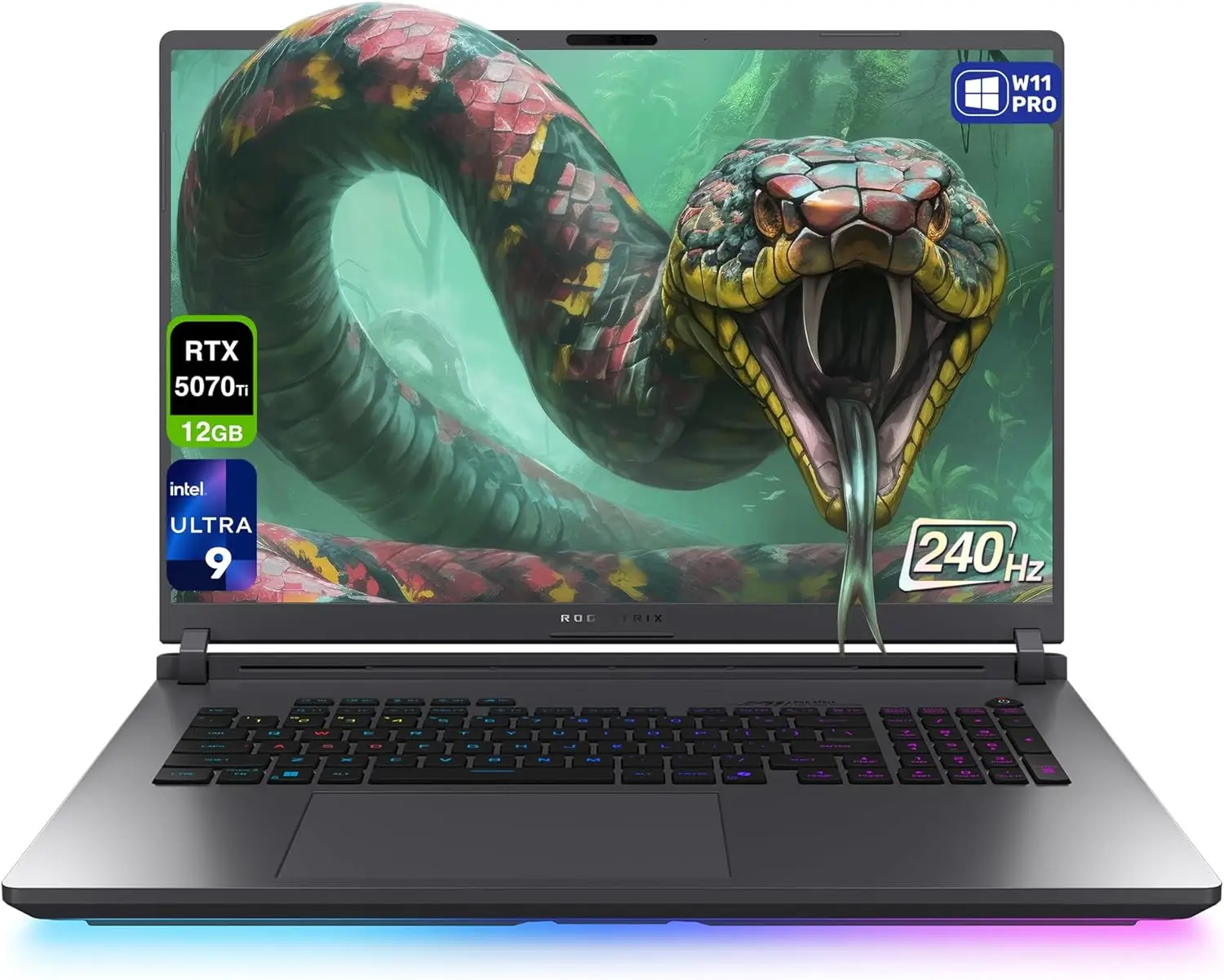 

Игровой ноутбук ASUS ROG Strix G18, Intel Ultra, 32 ГБ оперативной памяти DDR5, 4 ТБ SSD PCIe, 2.5K (2560x1600) 240 Гц дисплей Nebula