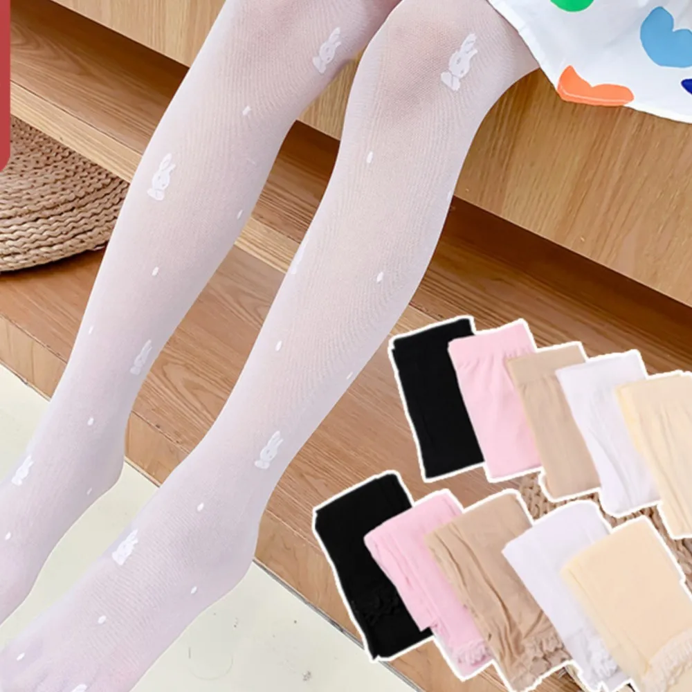 

Summer thin section children pantyhose prevent hook silk girls stockings ultra-thin rabbit baby leggings anti-mosquito Tights