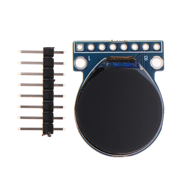 1Pc Display 0.71 Inch TFT LCD Display Module Round RGB 160*160 GC9A01 Driver 8PIN SPI Interface 160x160 PCB For Arduino