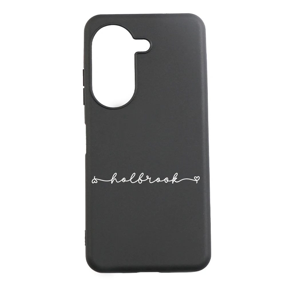 Personalised Custom Name Phone Case For Asus Zenfone 10 Black TPU Soft Protective Back Cover For Zenfone 9 Funda DIY Zenfone10