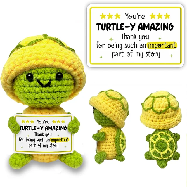 Positive Energy Crochet Doll Pocket Hug Handmade Knitted Plush Potato Plant Avocado Bee Turtle Duck Funny Emotional Support Gift 5 Positive Energy Crochet Doll Pocket Hug Handmade Knitted Plush Potato Plant Avocado Bee Turtle Duck Funny Emotional Support Gift 5