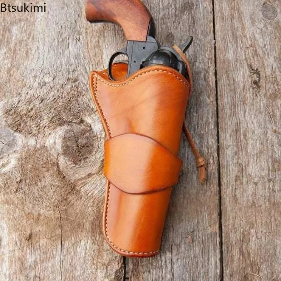 Steampunk Wild West Party Halloween Revolver Holster Western Cowboy Gunslinger Cosplay Costume Carnival Accessory Bag For Pistol