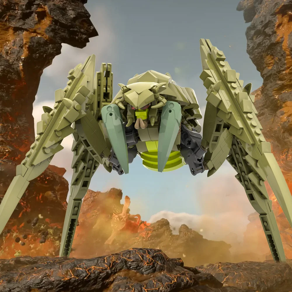 

Moc Helldivers Bile Titan Building Blocks Set - Sci-Fi Monster Battle Mech Model Alien Creature Bricks Kids Adults Toys Gifts