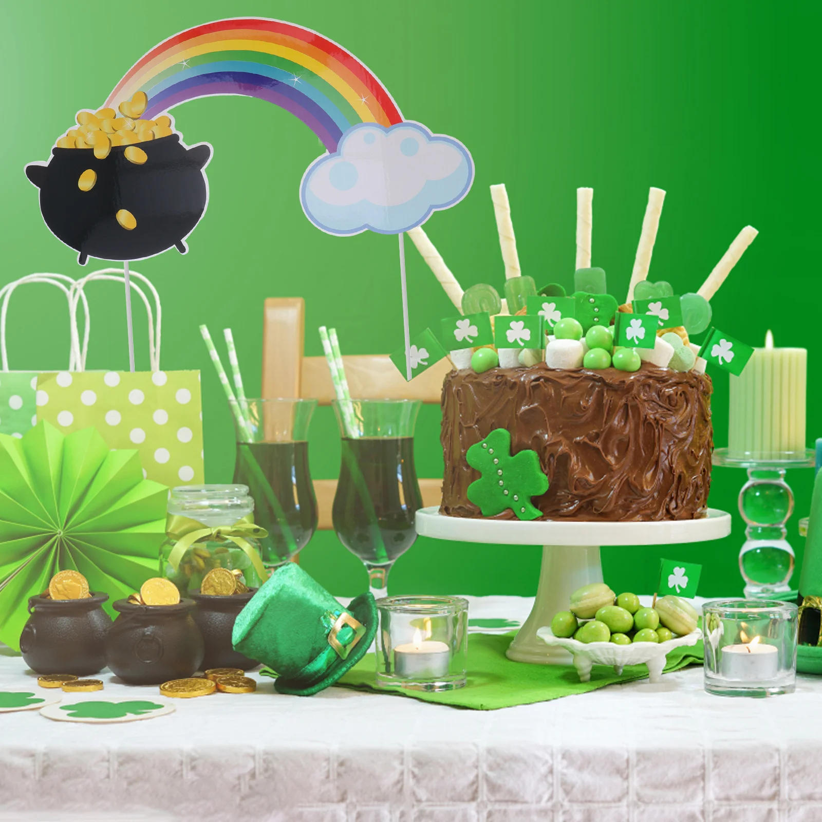 

1Pcs St Patrick's Day Lawn Decorations Exquisite Realistic Durable Party Garden Ornament Yard Signs Garden Stakes