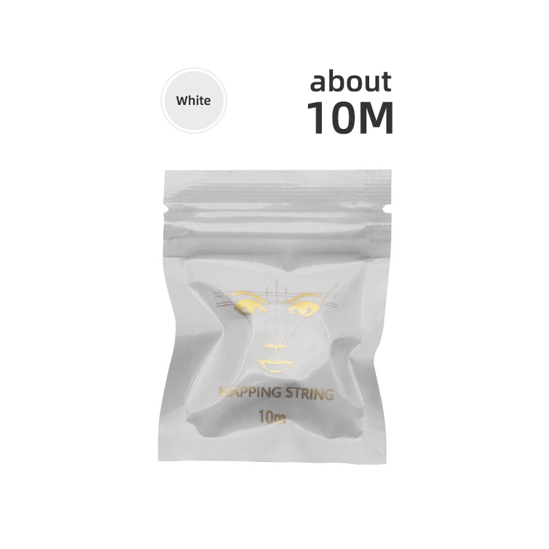 Picture 7: 10M Pink Microblading Mapping Pre-Ink String for Makeup Eyebrow Dyeing Linen Thread Semi Permanent Positioning Measure Tool