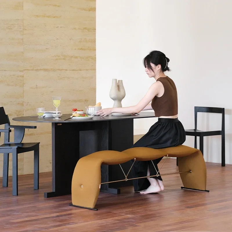 Bench, shoe change stool, bedside stool, door home light luxury high-end designer blogger with the same dining stool